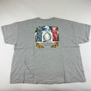 Reebok NFL Pro Bowl Hawaii 2011 Tiki Graphic T Shirt Adult 3XL Gray